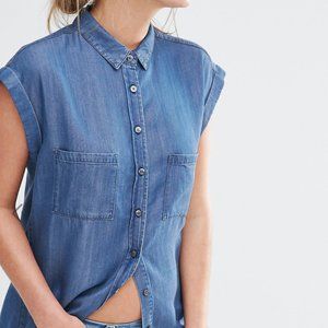 Oasis Roll Sleeve Denim Shirt